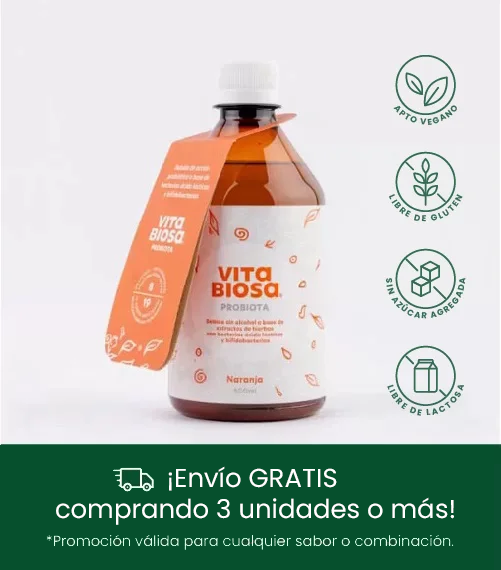 Vita Biosa sabor natural, promo envío gratis comprando 3 botellas o más